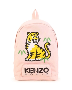 Kenzo Kids plecak dziecięcy kolor różowy duży z nadrukiem