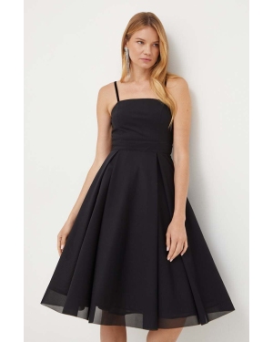 MAX&Co. sukienka kolor czarny mini rozkloszowana