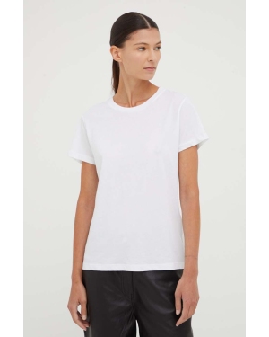 Samsoe Samsoe t-shirt bawełniany SOLLY kolor biały F00012050