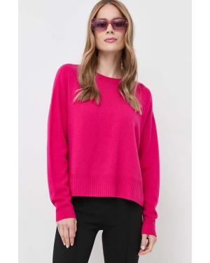 Liu Jo sweter wełniany damski kolor różowy