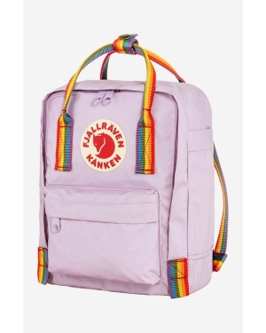 Fjallraven plecak Kanken Rainbow Mini kolor fioletowy mały z aplikacją F23621.457.907-907