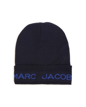 Marc Jacobs czapka z domieszką wełny dziecięca kolor granatowy