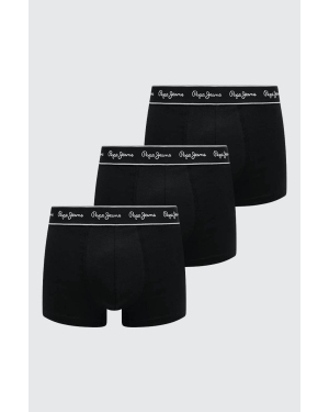 Pepe Jeans bokserki 3-pack męskie kolor czarny
