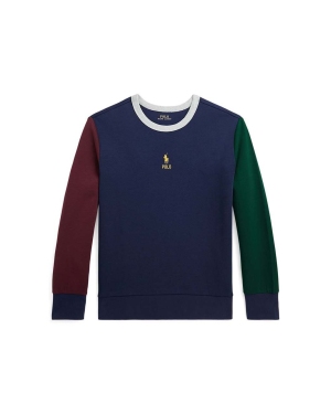 Polo Ralph Lauren bluza dziecięca kolor granatowy gładka