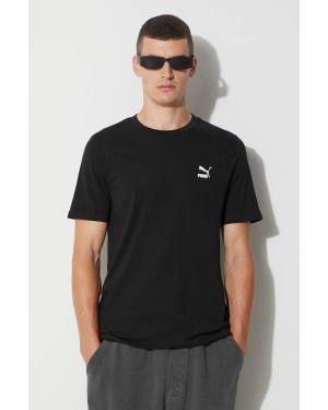 Puma t-shirt bawełniany kolor czarny gładki 535587-02