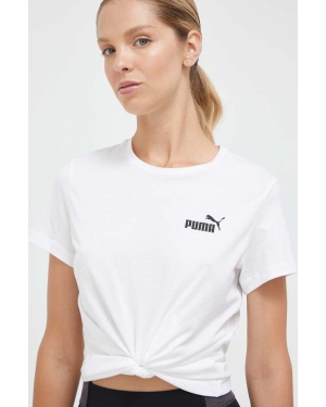 Puma t-shirt damski kolor biały 586776