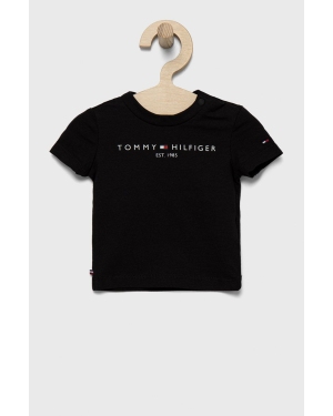 Tommy Hilfiger t-shirt dziecięcy kolor czarny KN0KN01487