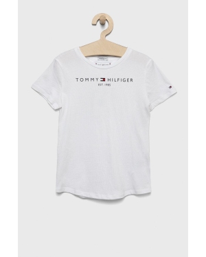 Tommy Hilfiger t-shirt bawełniany dziecięcy kolor biały KG0KG06585