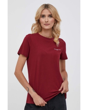 Tommy Hilfiger t-shirt damski kolor czerwony WW0WW37877