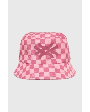 United Colors of Benetton kapelusz dziecięcy kolor różowy