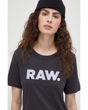 G-Star Raw t-shirt bawełniany kolor szary
