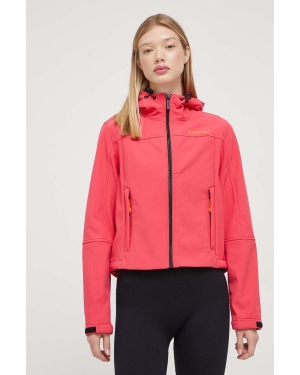 Superdry kurtka damska kolor różowy przejściowa