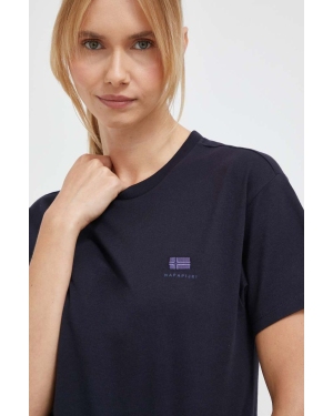 Napapijri t-shirt bawełniany S-Nina kolor granatowy NP0A4H871761