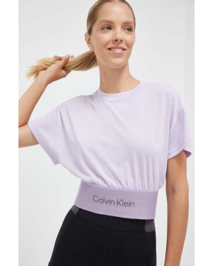 Calvin Klein Performance t-shirt treningowy kolor fioletowy