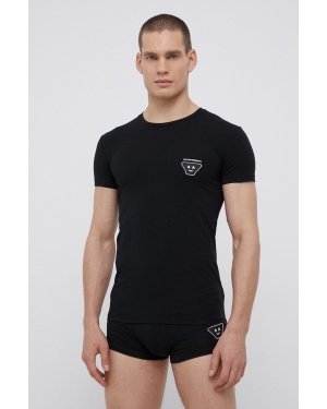 Emporio Armani Underwear Piżama 111604.1A595 męska kolor czarny z aplikacją