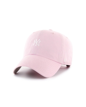 47 brand czapka New York Yankees kolor różowy z aplikacją