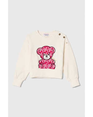 Pinko Up bluza dziecięca kolor beżowy z aplikacją