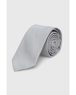 Calvin Klein krawat jedwabny kolor szary