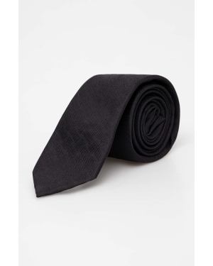 Calvin Klein krawat jedwabny kolor czarny