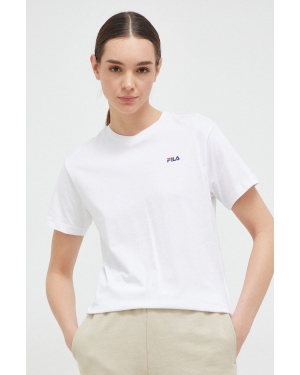 Fila t-shirt bawełniany 2-pack kolor biały