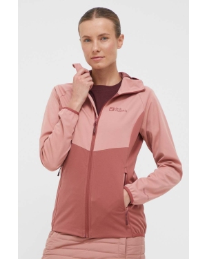 Jack Wolfskin kurtka outdoorowa Go Hike Softshell kolor różowy