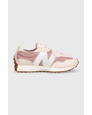 New Balance sneakersy dziecięce GS327MG kolor różowy