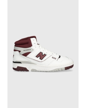 New Balance sneakersy skórzane BB650RCH kolor biały
