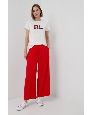 Polo Ralph Lauren t-shirt bawełniany 211846856001 kolor beżowy