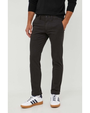 Polo Ralph Lauren spodnie męskie kolor czarny dopasowane