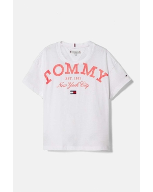 Tommy Hilfiger t-shirt bawełniany kolor biały