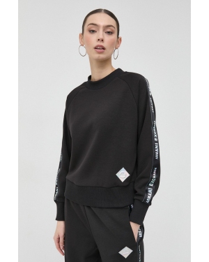 Armani Exchange bluza damska kolor czarny z aplikacją