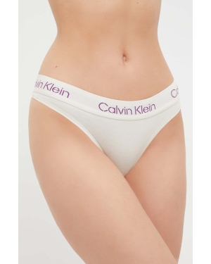 Calvin Klein Underwear stringi kolor beżowy
