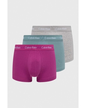 Calvin Klein Underwear bokserki 3-pack męskie kolor fioletowy