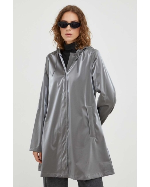 Rains kurtka przeciwdeszczowa 18050 Jackets damska kolor srebrny przejściowa