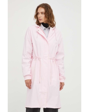Rains parka przeciwdeszczowa 18550 Jackets kolor różowy przejściowa