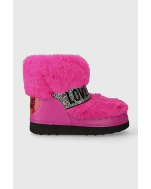 Love Moschino śniegowce SKIBOOT20 kolor różowy JA24202G0HJW0604