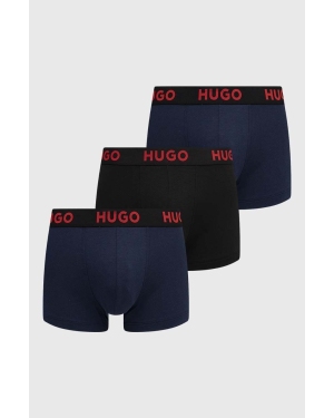 HUGO bokserki 3-pack męskie kolor granatowy