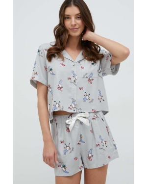 Hollister Co. piżama damska kolor szary