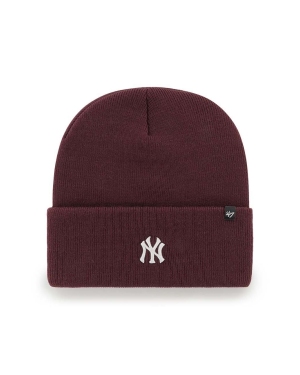 47brand czapka MLB New York Yankees kolor bordowy