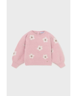 Mayoral sweter niemowlęcy kolor różowy