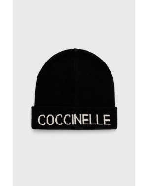 Coccinelle czapka kolor czarny
