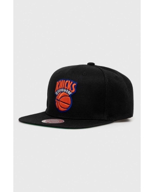 Mitchell&Ness czapka z daszkiem NEW YORK KNICKS kolor czarny z aplikacją