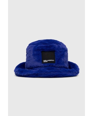 Karl Lagerfeld Jeans kapelusz kolor niebieski