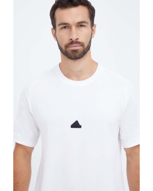 adidas t-shirt bawełniany Z.N.E kolor biały z aplikacją