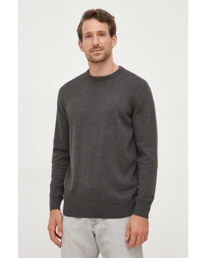 Barbour sweter bawełniany kolor szary lekki MKN0932