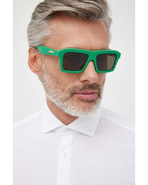 Bottega Veneta okulary przeciwsłoneczne męskie kolor zielony