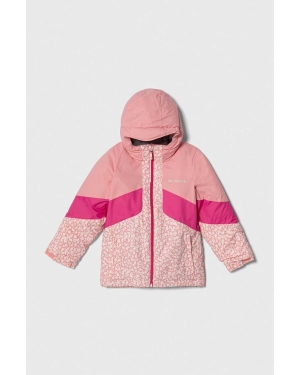 Columbia kurtka dziecięca kolor różowy
