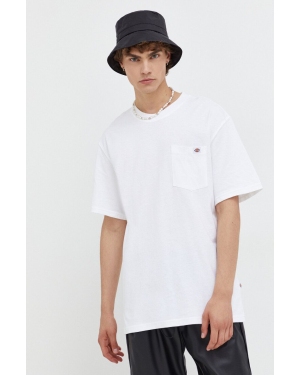 Dickies t-shirt bawełniany kolor biały gładki