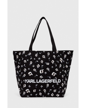 Karl Lagerfeld torebka dwustronna kolor czarny