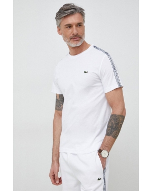 Lacoste t-shirt bawełniany kolor biały z aplikacją TH5071-001
